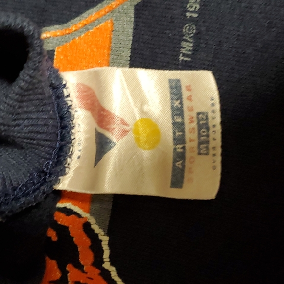 Vintage 92' Artex Sportswear sweatshirt Chicago Bears Graphic kids size M - Picture 5 of 11